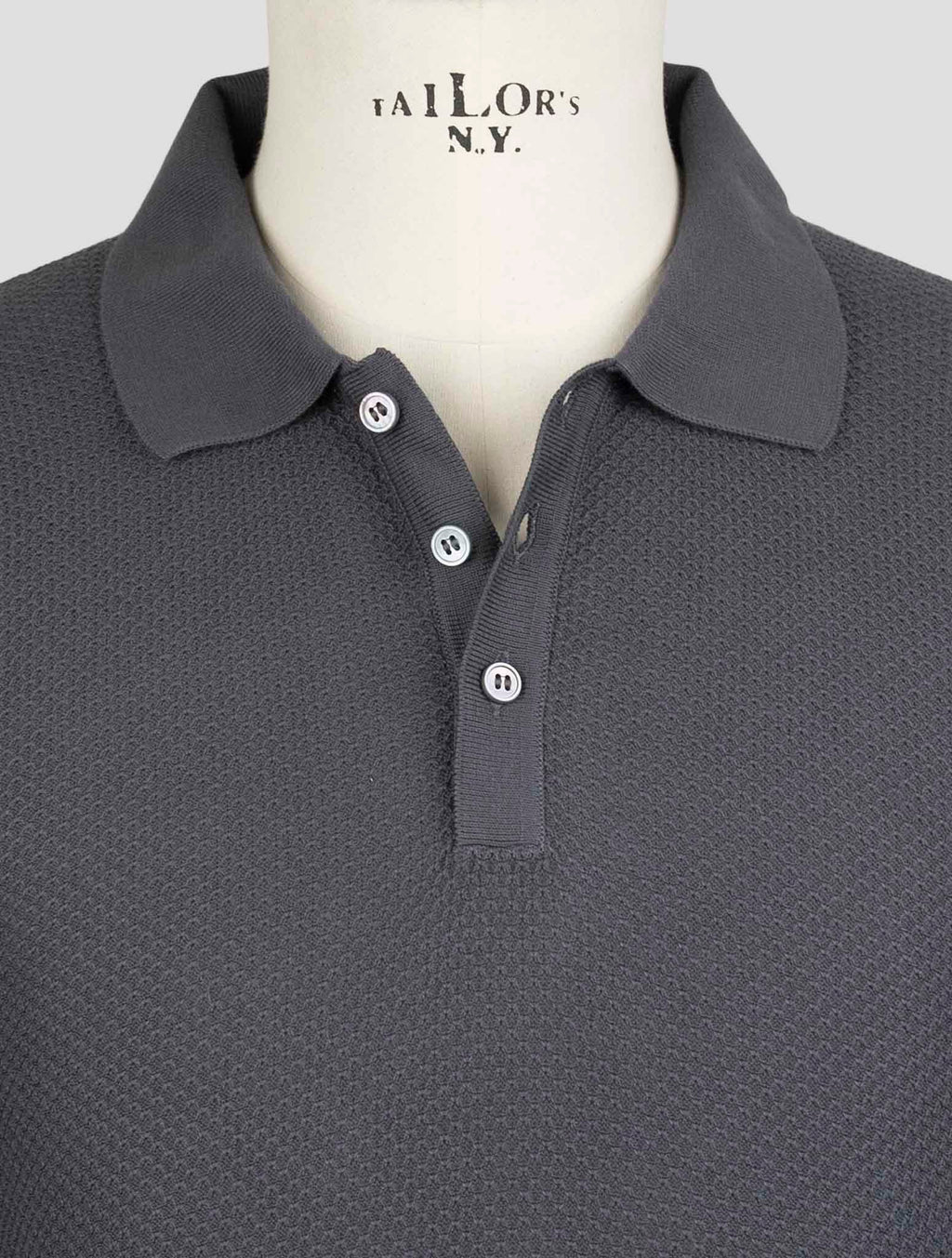 Gran Sasso Gray Cotton Polo 4