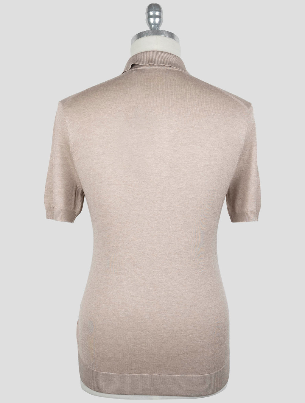 Gran Sasso Light Brown Silk Polo 3