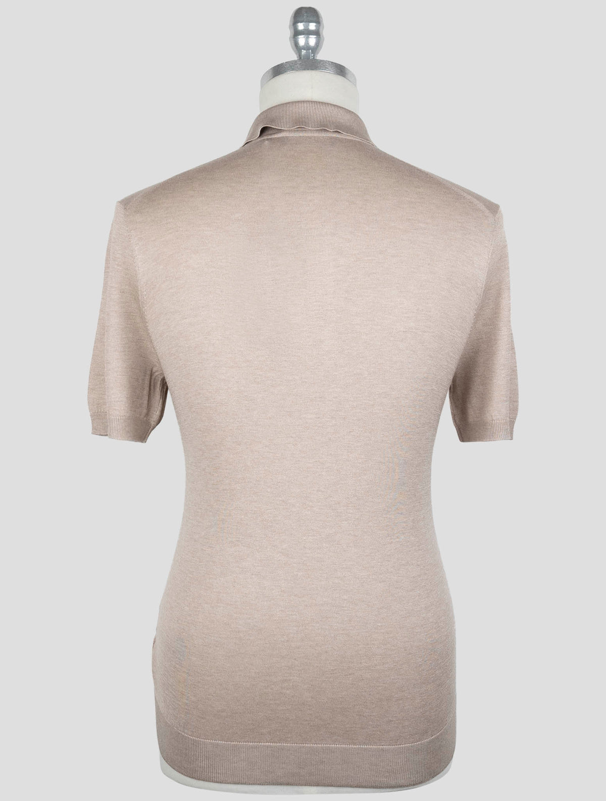 Gran Sasso Light Brown Silk Polo 3