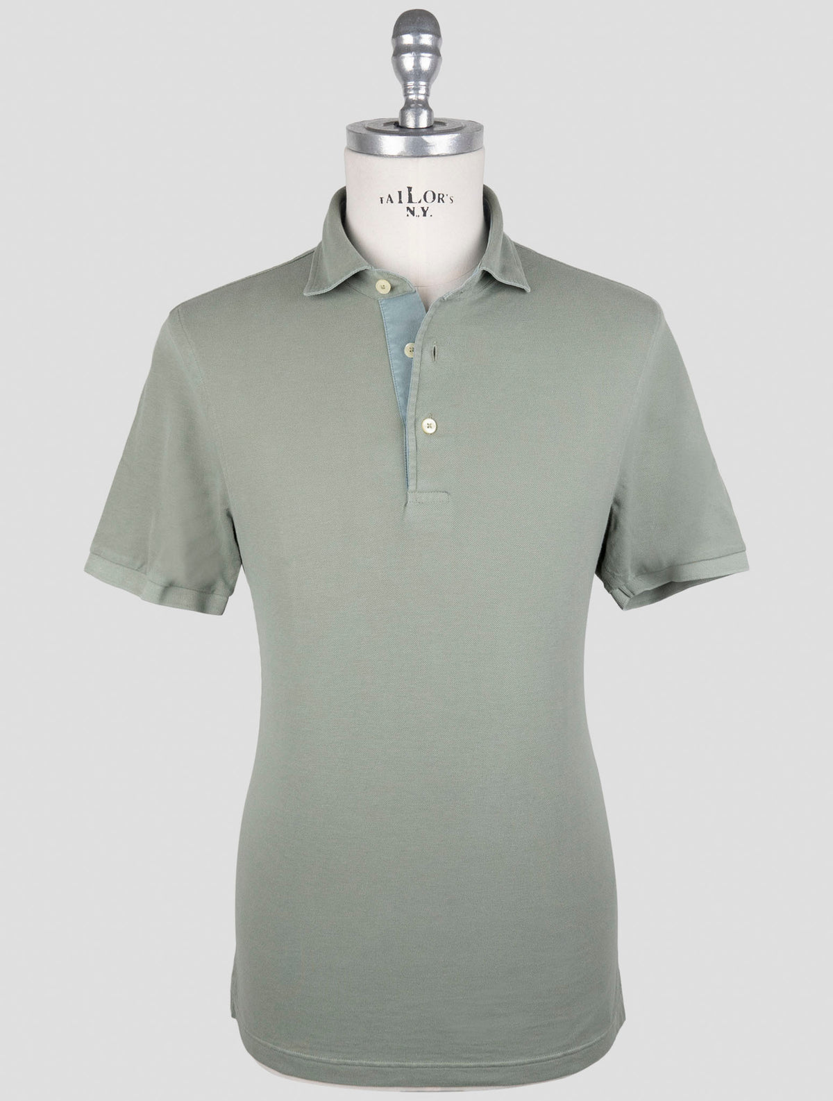 Gran Sasso Green Cotton Polo 1