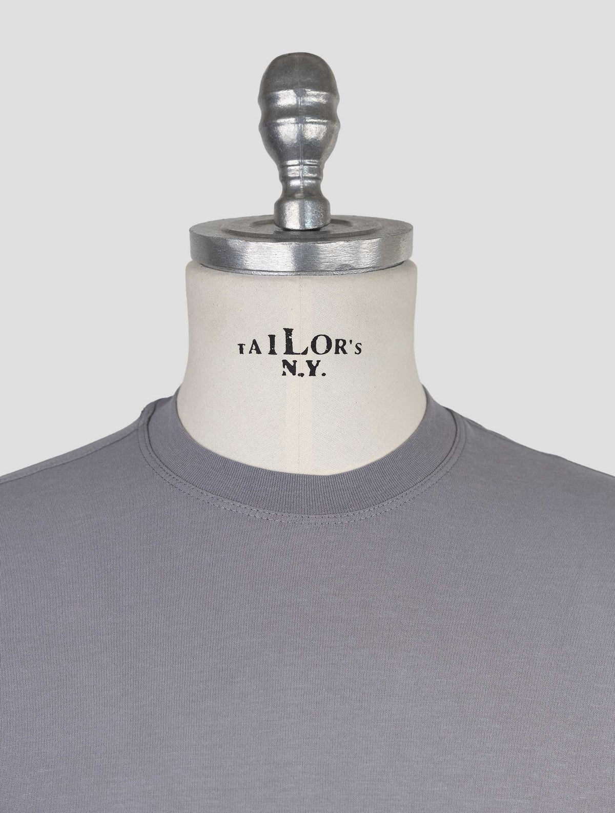 Kired Gray Cotton T-Shirt 4