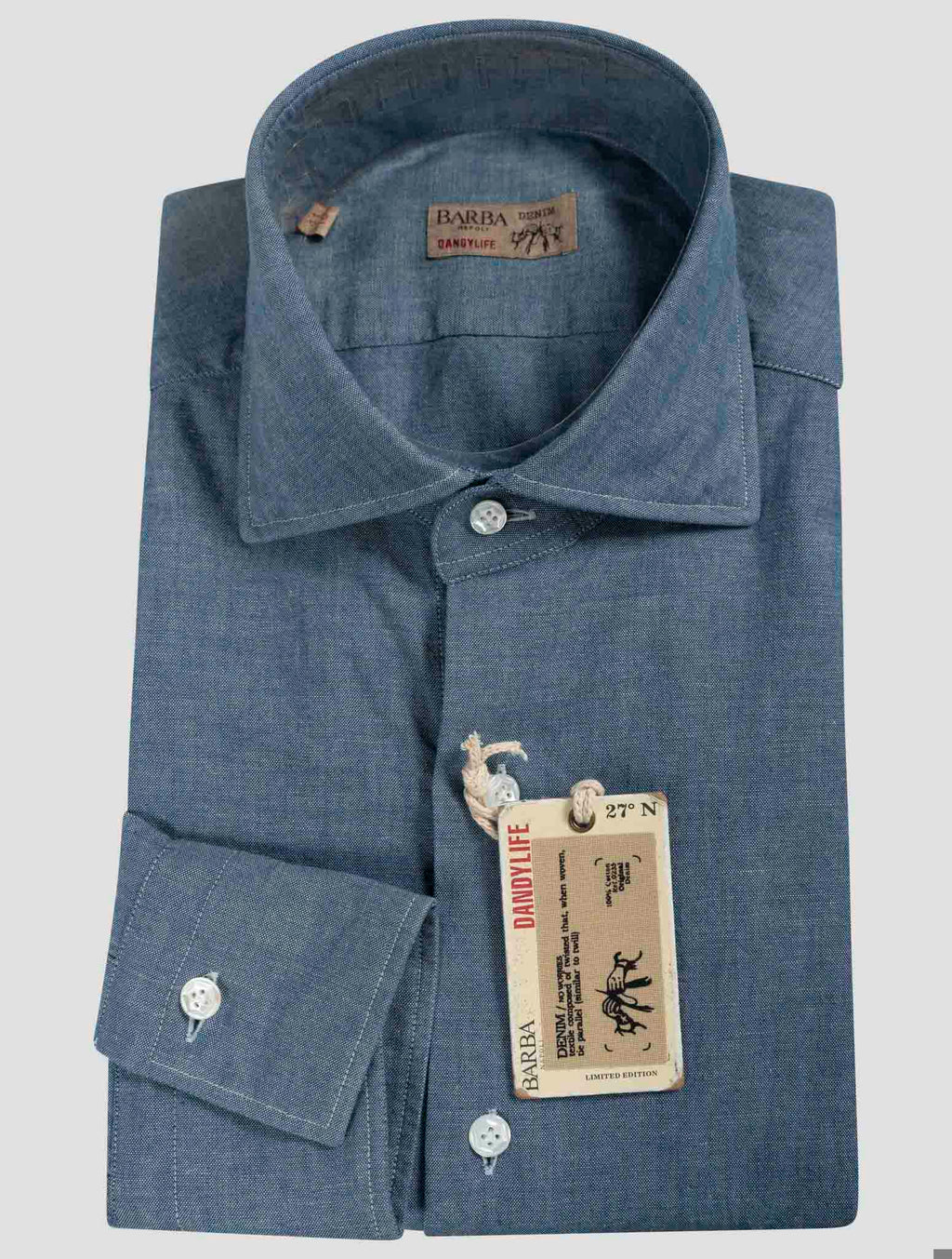 Barba Napoli Denim Cotton Shirt 1