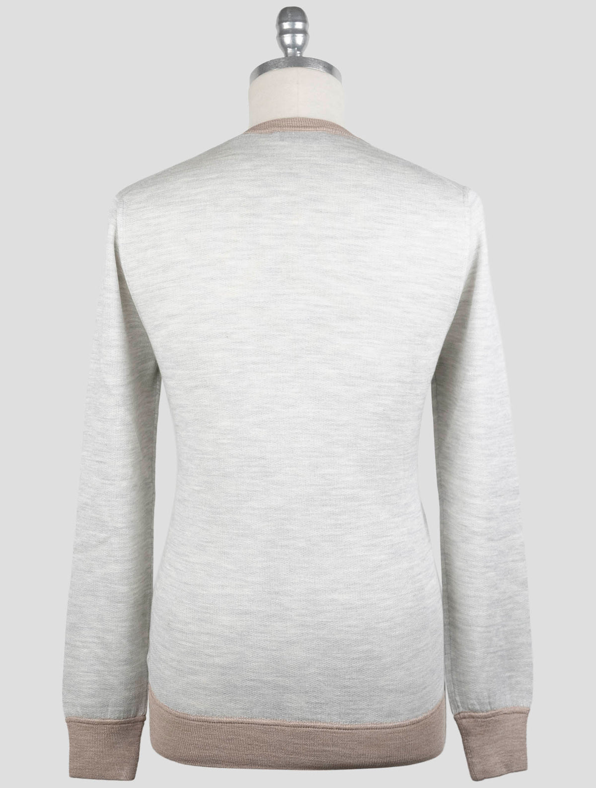 Gran Sasso Light Gray Virgin Wool Silk Sweater Crewneck 3