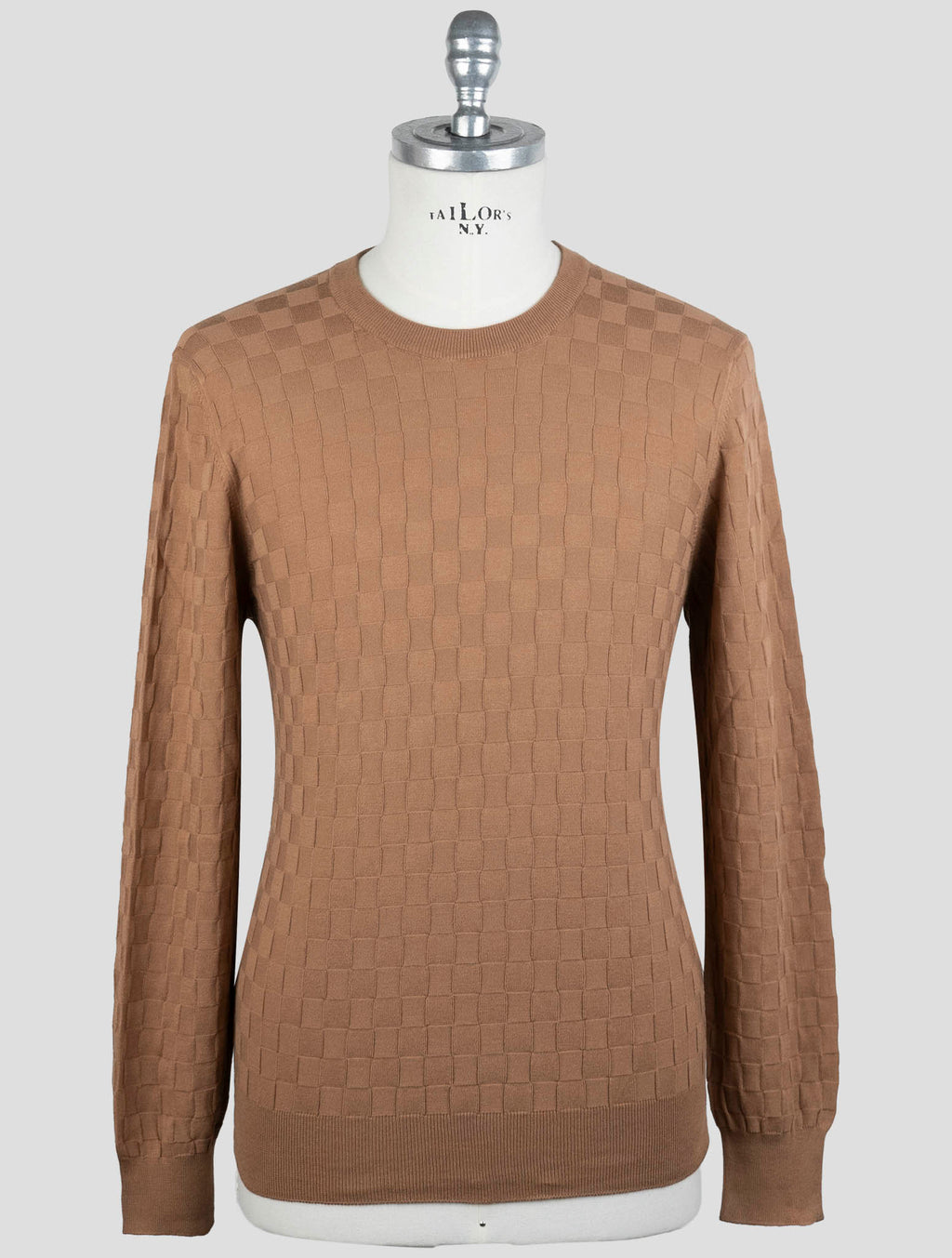 Gran Sasso Brown Cotton Sweater Crewneck 1