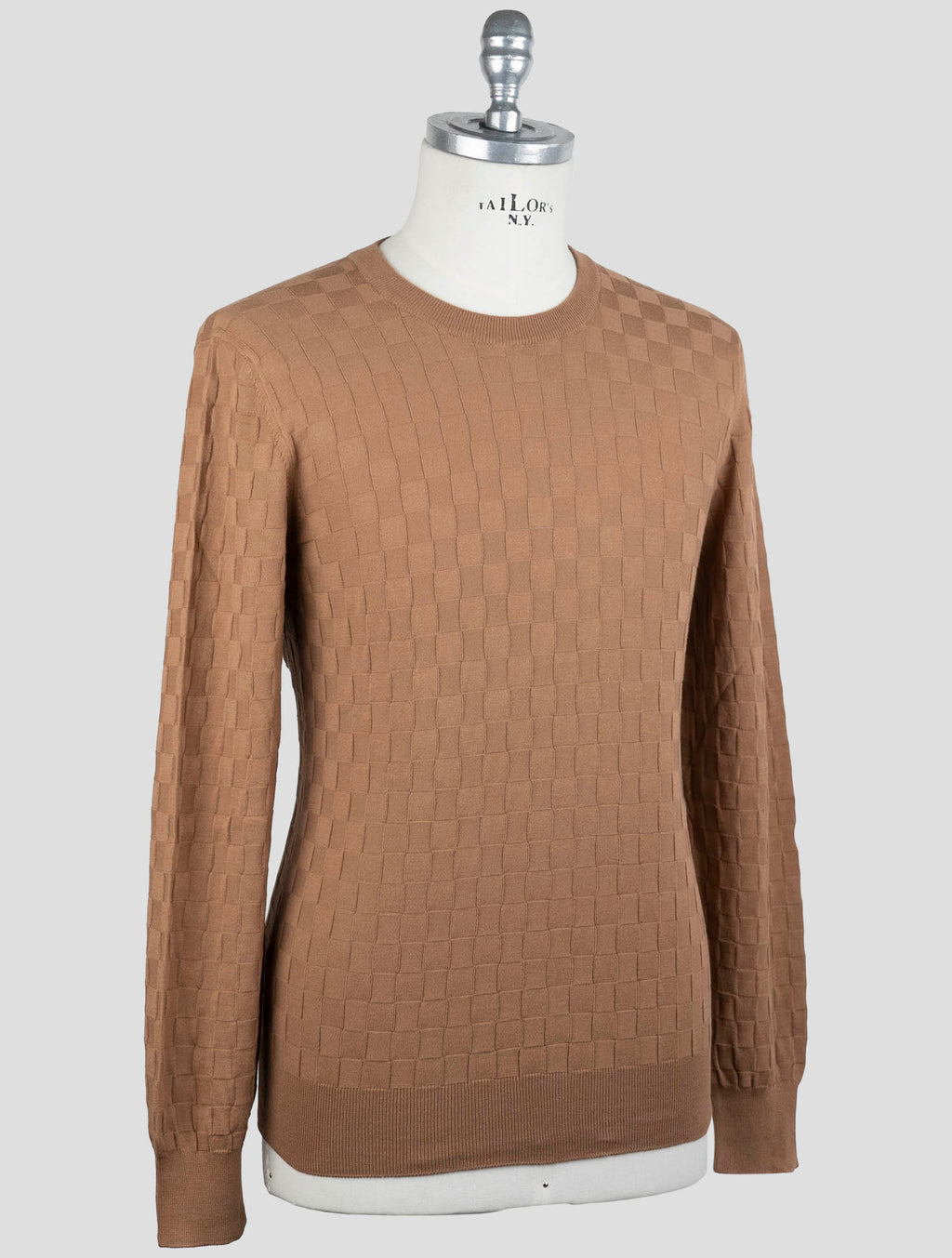 Gran Sasso Brown Cotton Sweater Crewneck 2