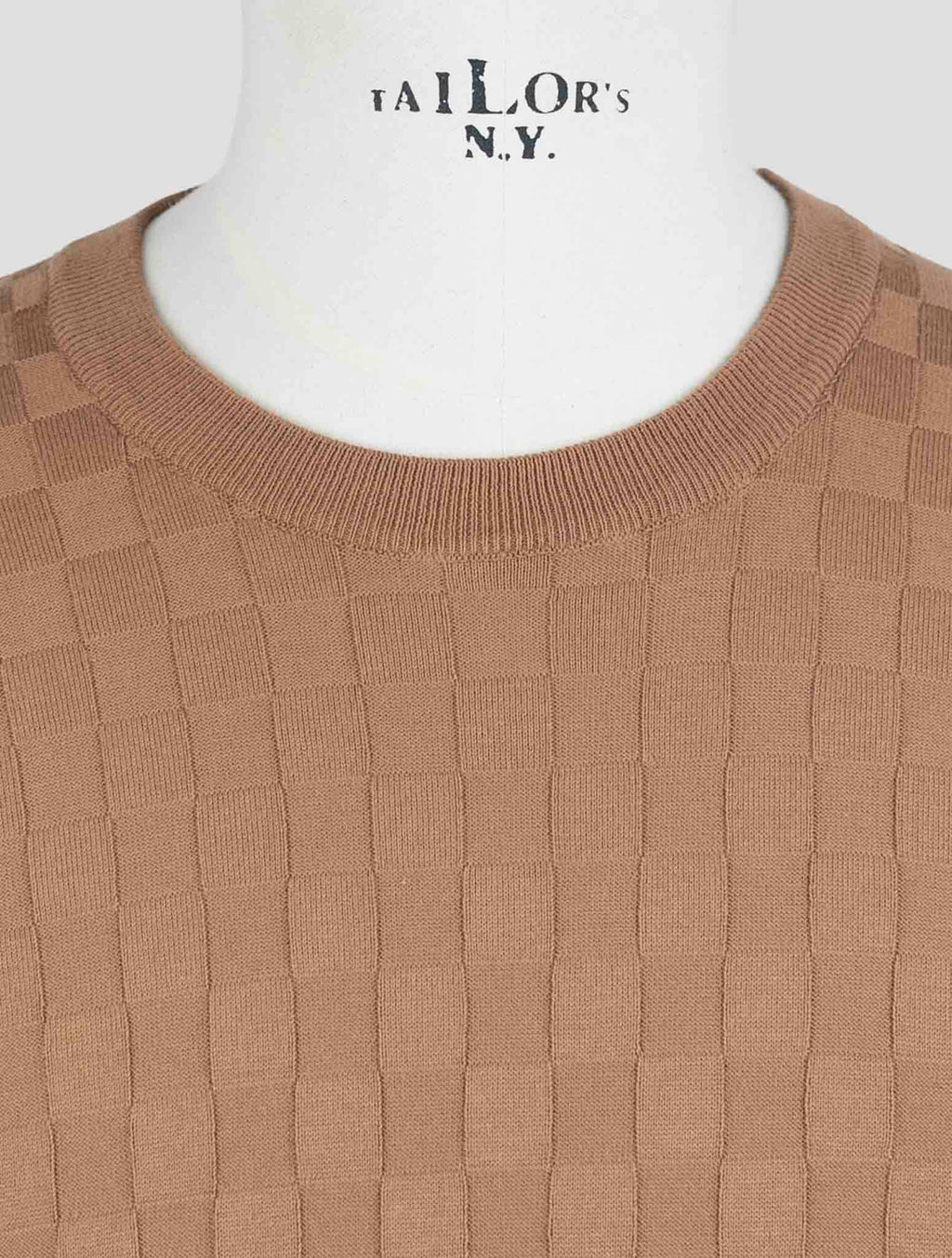 Gran Sasso Brown Cotton Sweater Crewneck 4