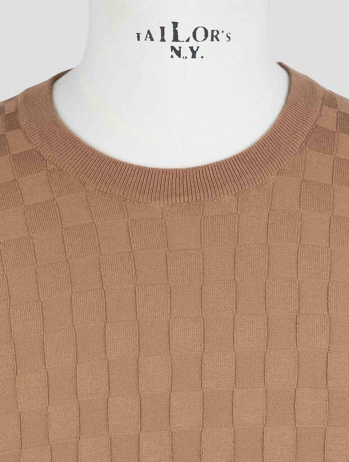 Gran Sasso Brown Cotton Sweater Crewneck 4