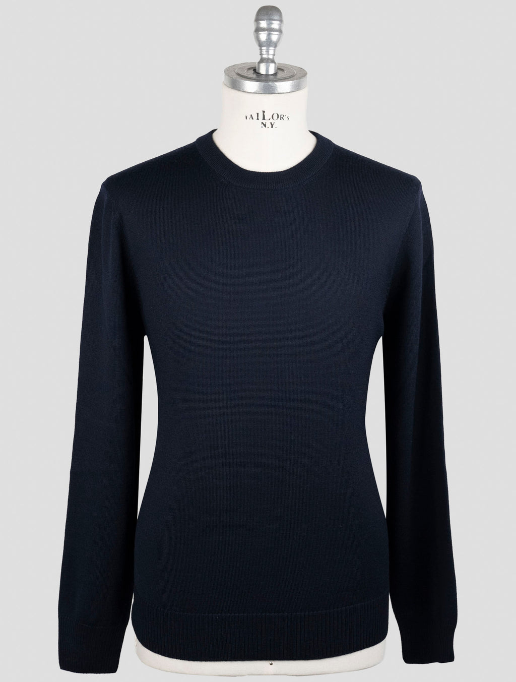 Gran Sasso Blue Virgin Wool Sweater Crewneck 1