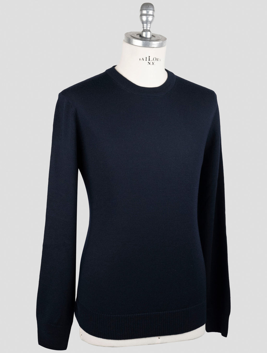 Gran Sasso Blue Virgin Wool Sweater Crewneck 2