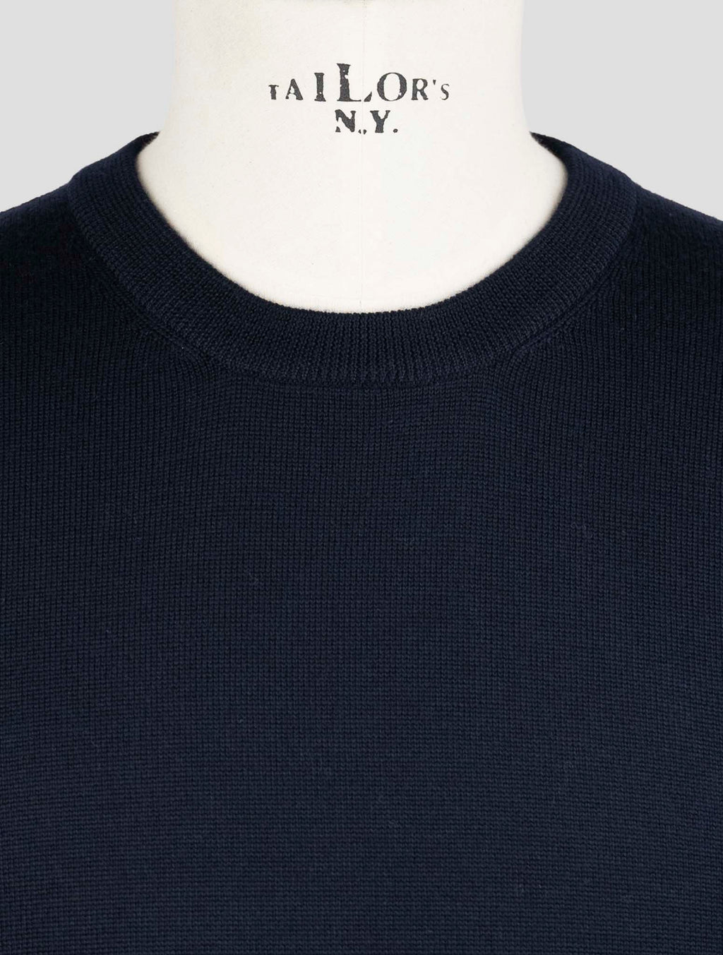 Gran Sasso Blue Virgin Wool Sweater Crewneck 4
