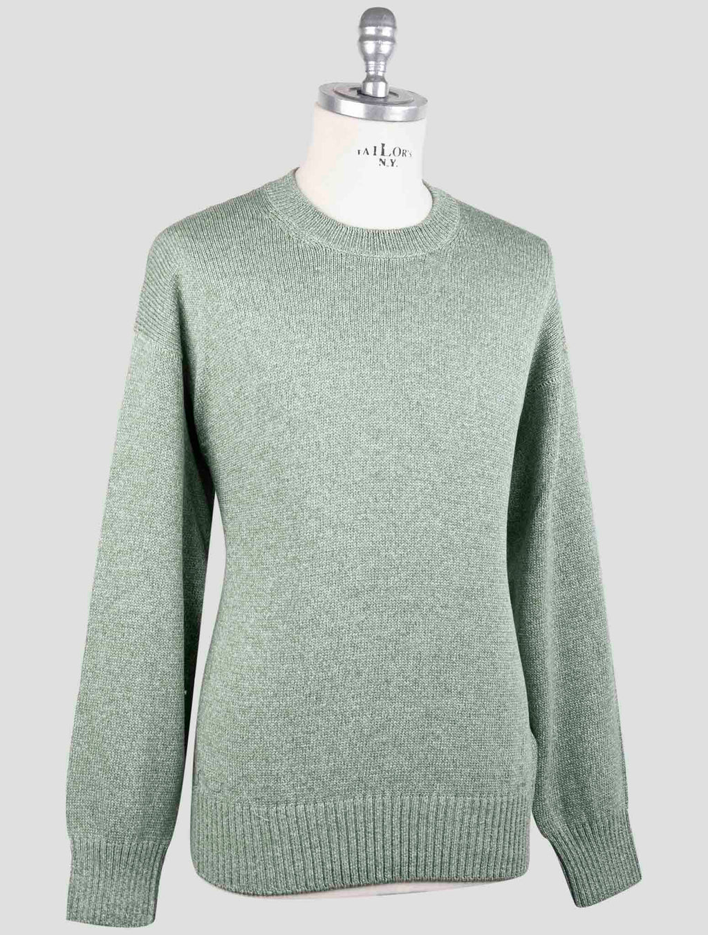 Gran Sasso Green Cotton Sweater Crewneck 2