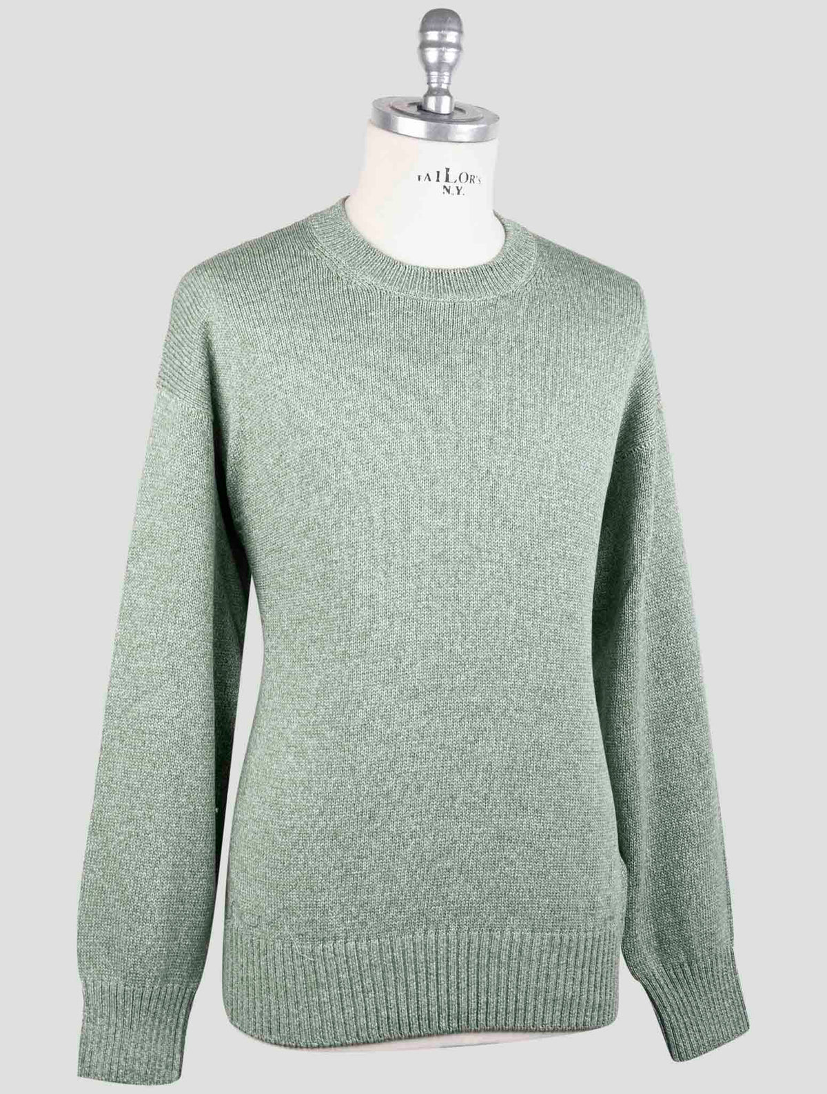 Gran Sasso Green Cotton Sweater Crewneck 2