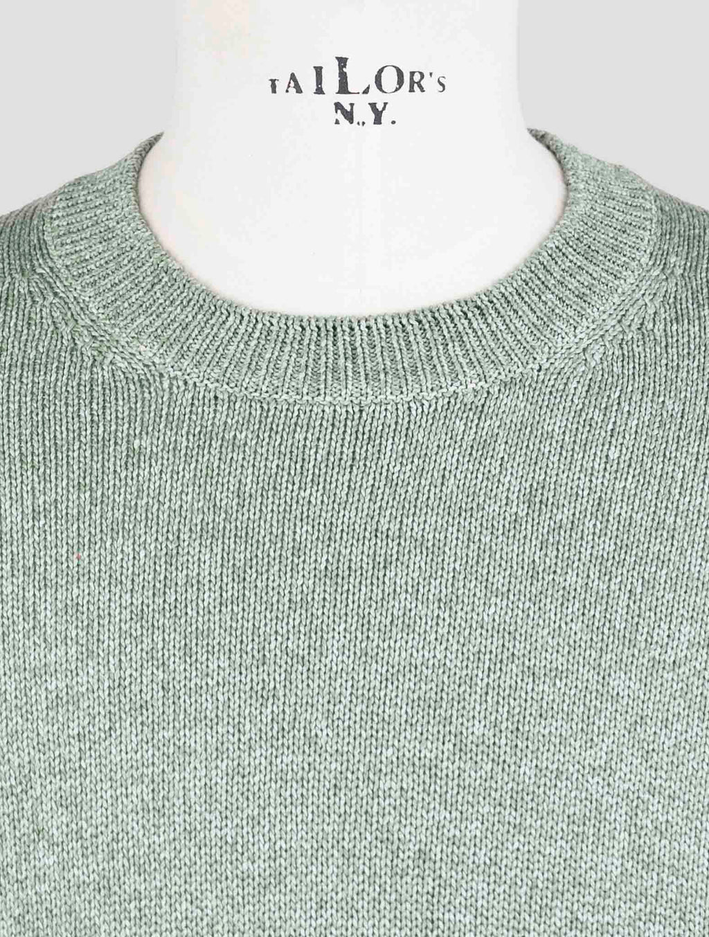Gran Sasso Green Cotton Sweater Crewneck 4