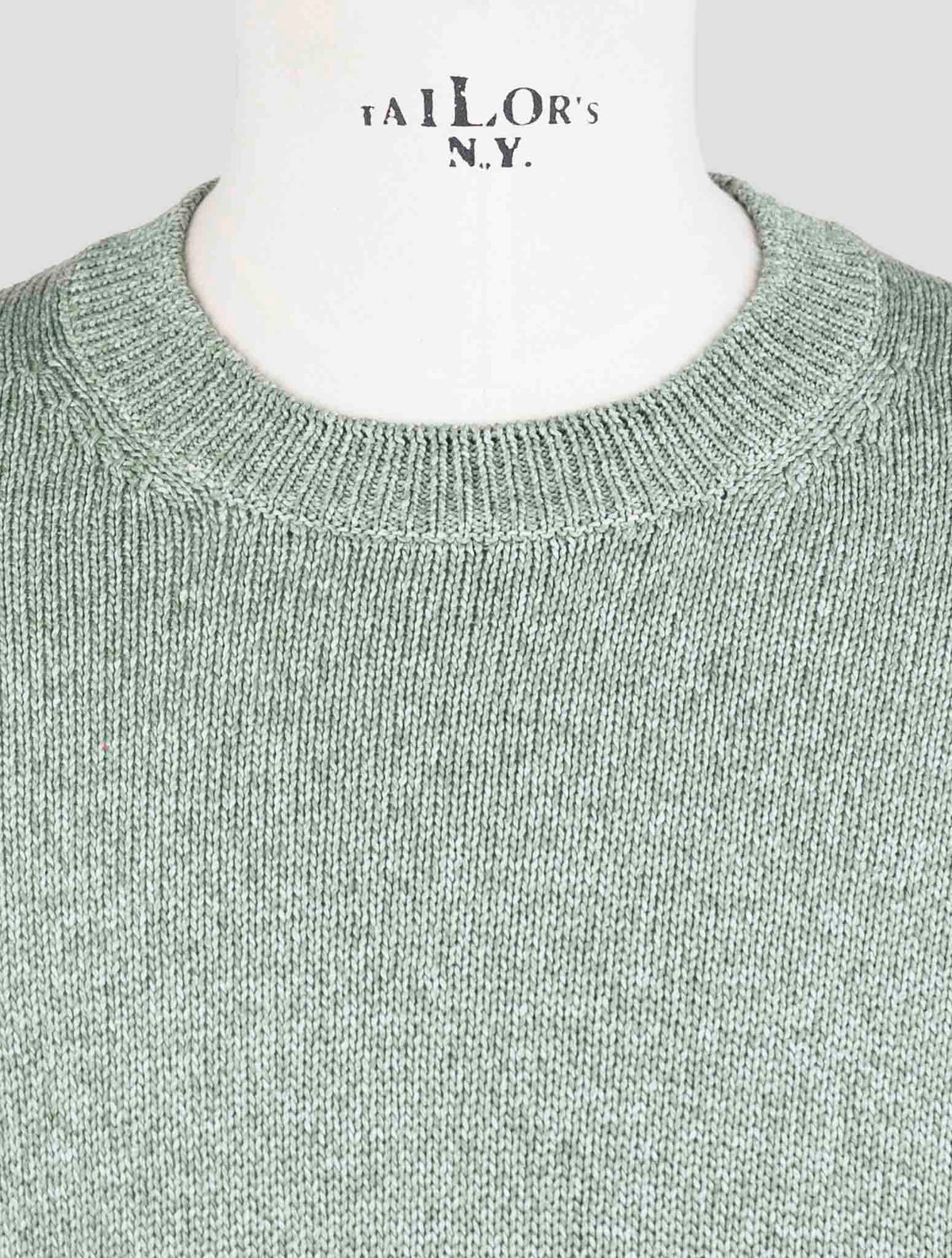 Gran Sasso Green Cotton Sweater Crewneck 4