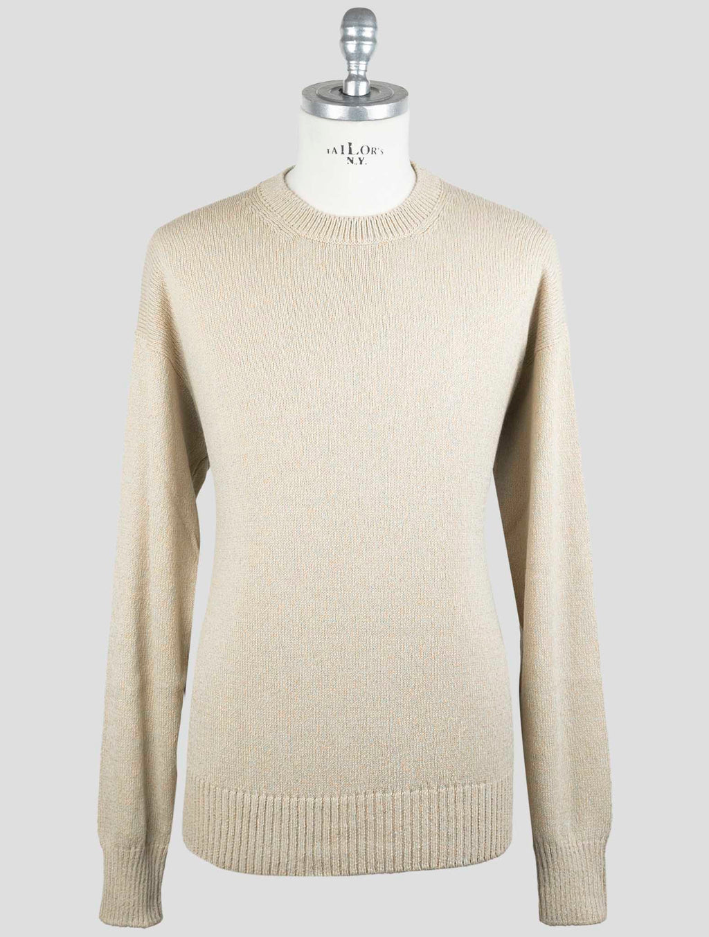 Gran Sasso Beige Cotton Sweater Crewneck 1