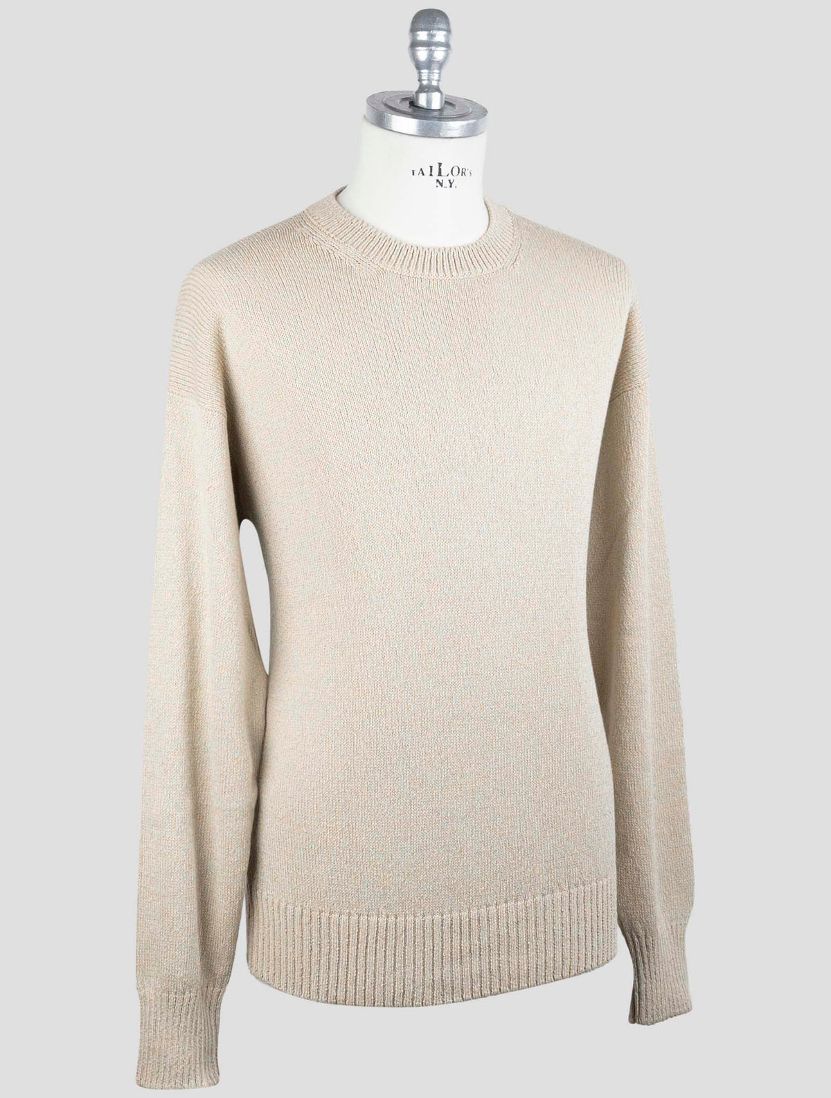 Gran Sasso Beige Cotton Sweater Crewneck 2