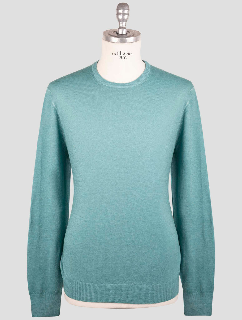 Gran Sasso Green Virgin Wool Sweater Crewneck 1