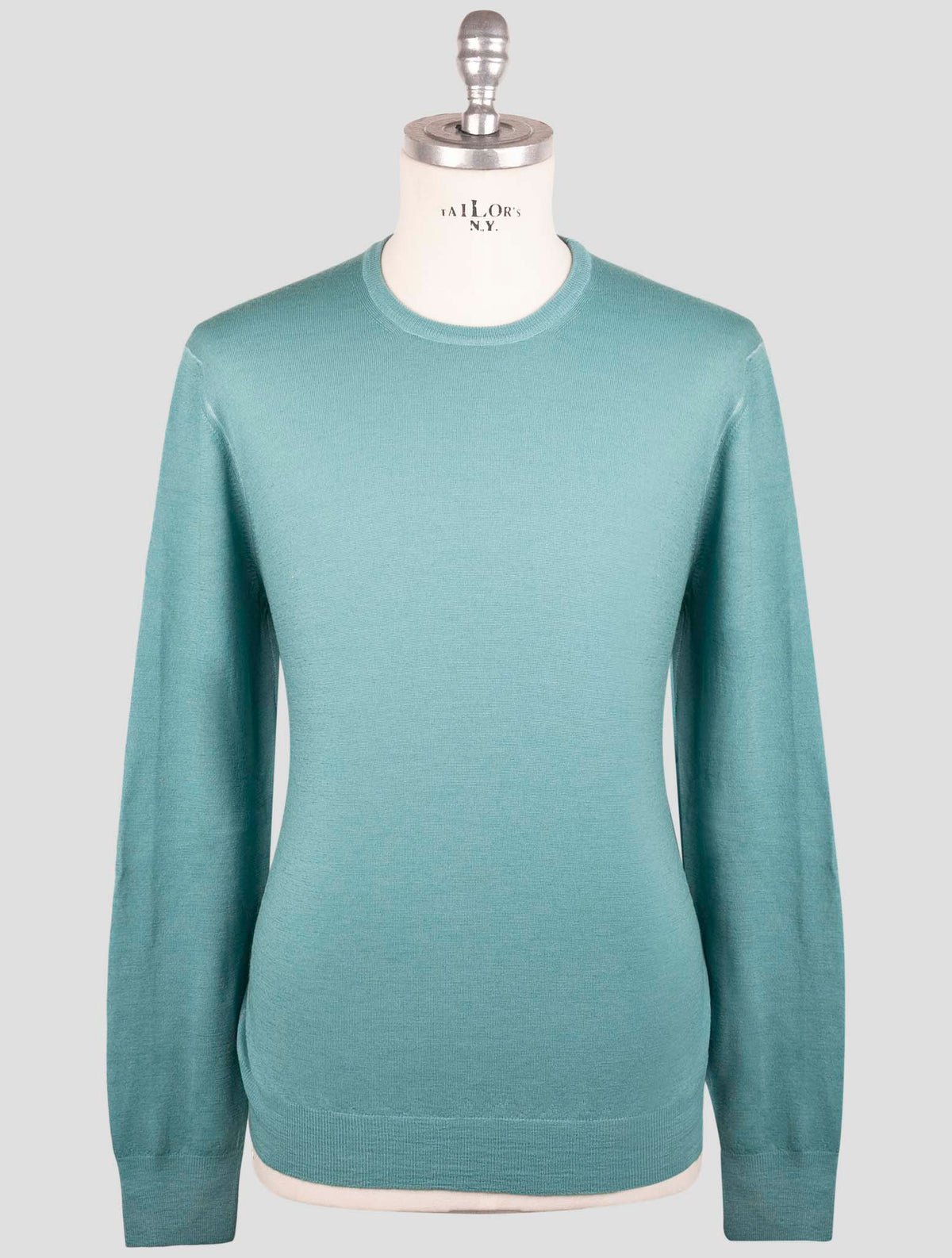 Gran Sasso Green Virgin Wool Sweater Crewneck 1
