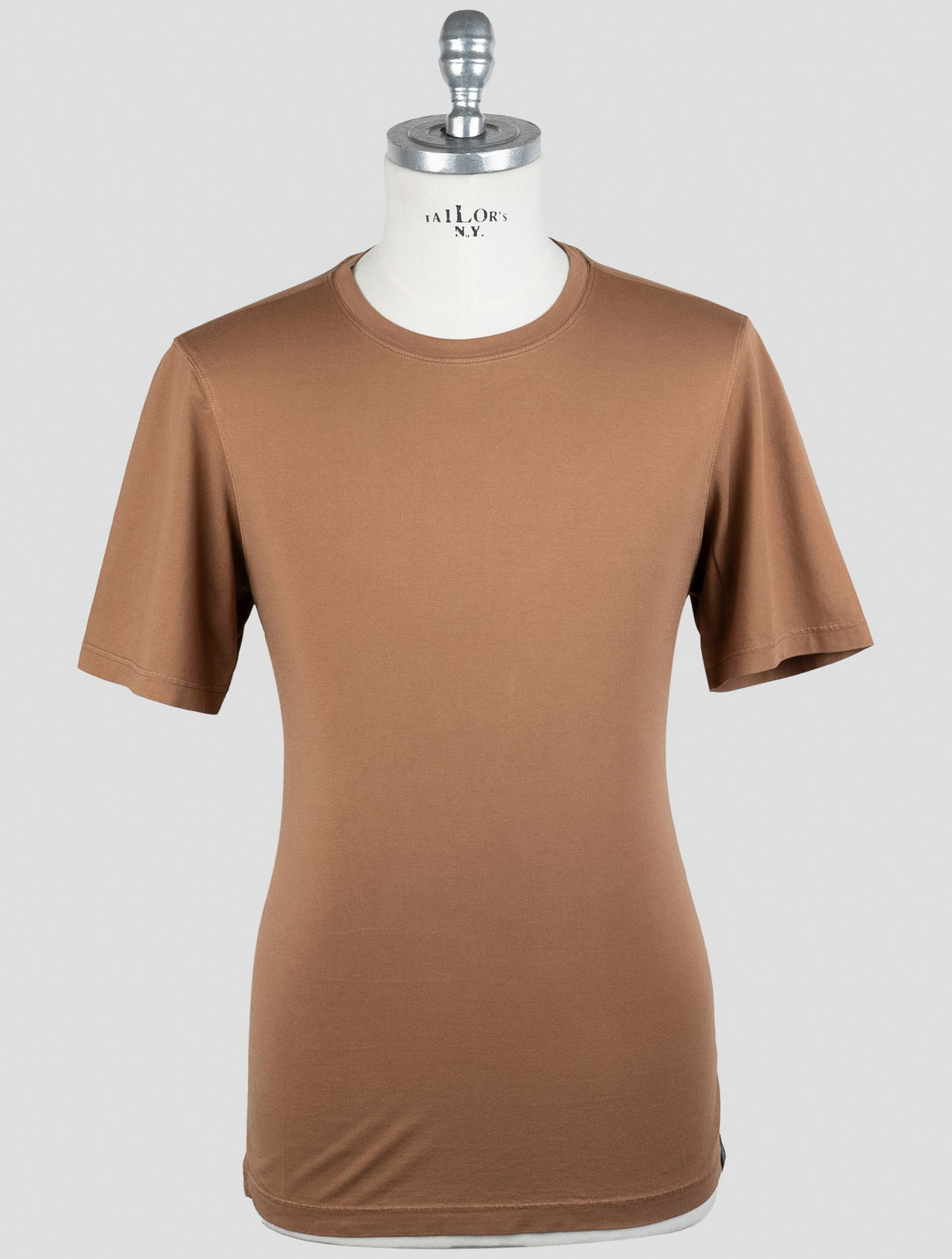 Gran Sasso Brown Cotton T-Shirt 1