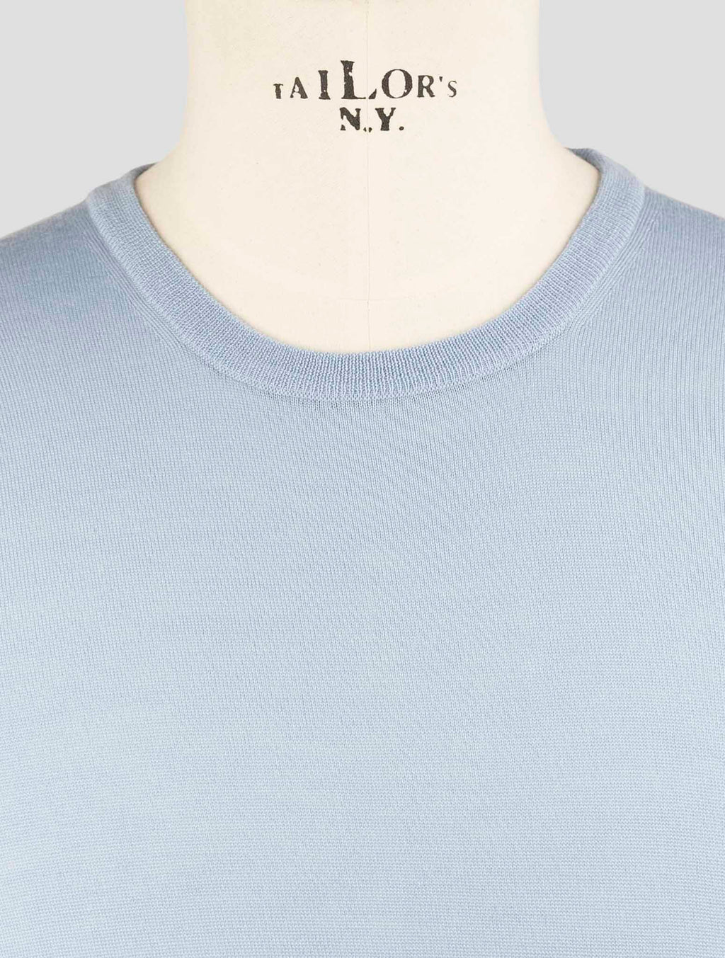 Gran Sasso Light Blue Virgin Wool Sweater Crewneck 4