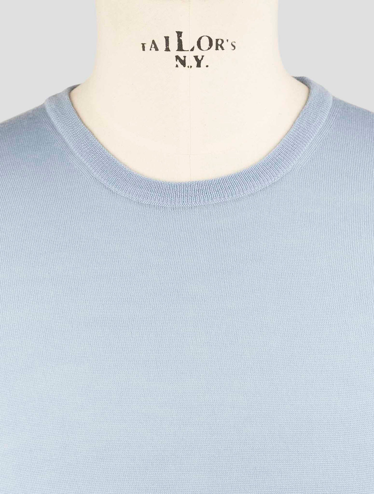 Gran Sasso Light Blue Virgin Wool Sweater Crewneck 4