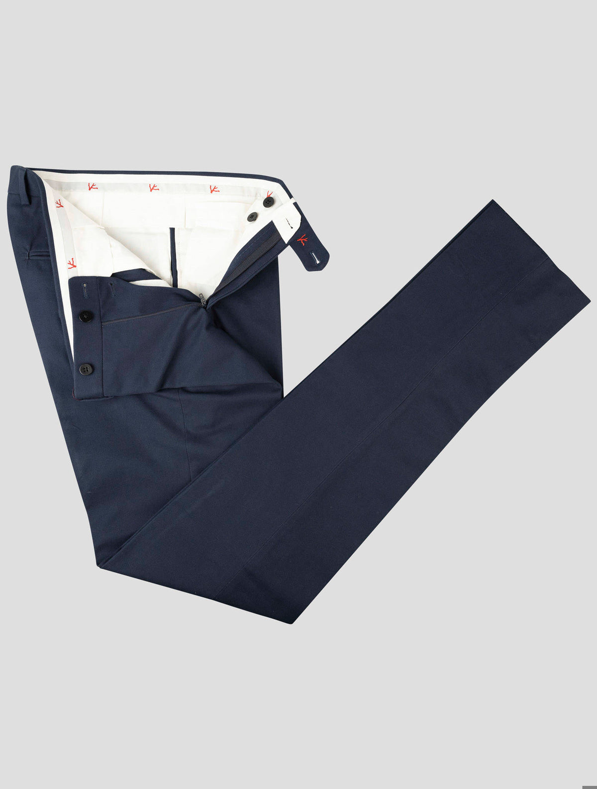 Isaia Blue Cotton Pant 2
