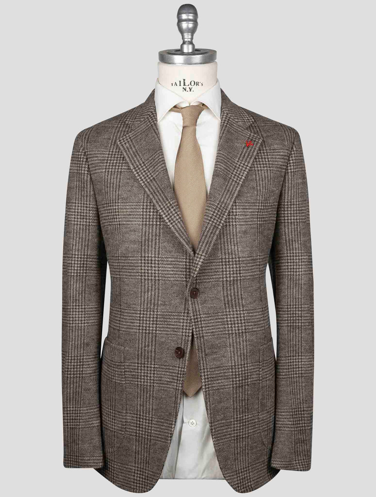 Isaia Brown Wool Blazer 1