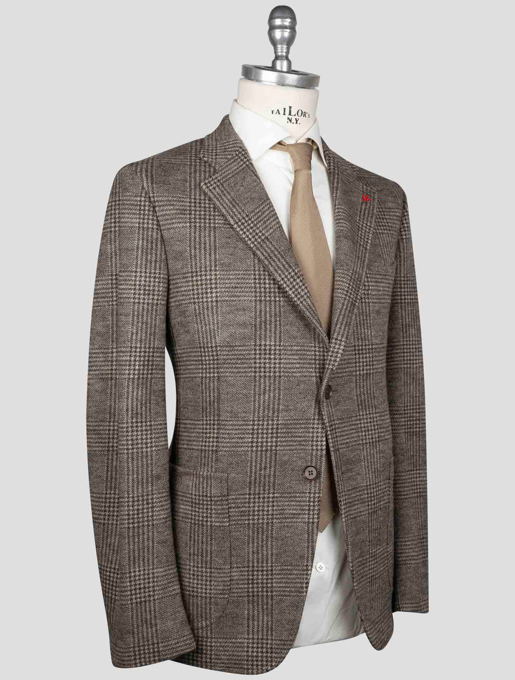 Isaia Brown Wool Blazer 2