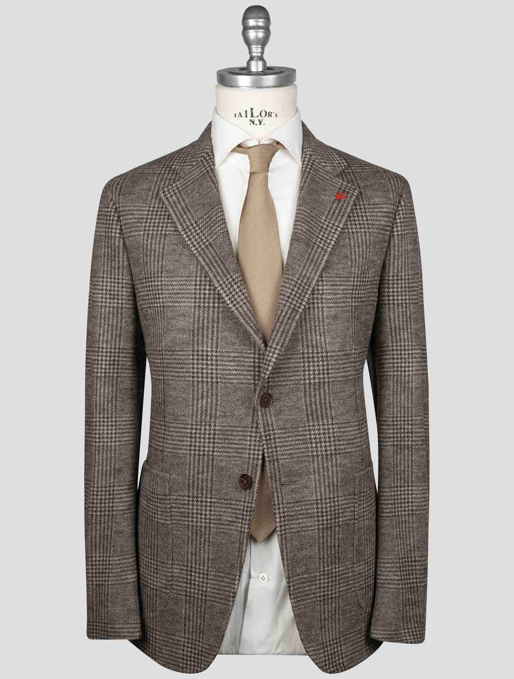 Isaia Brown Wool Blazer 4