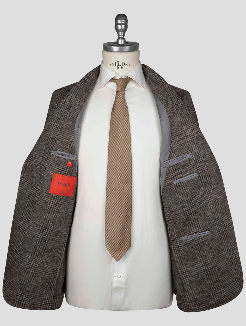Isaia Brown Wool Blazer 6