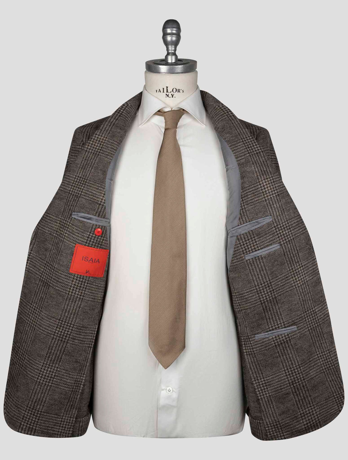 Isaia Brown Wool Blazer 6