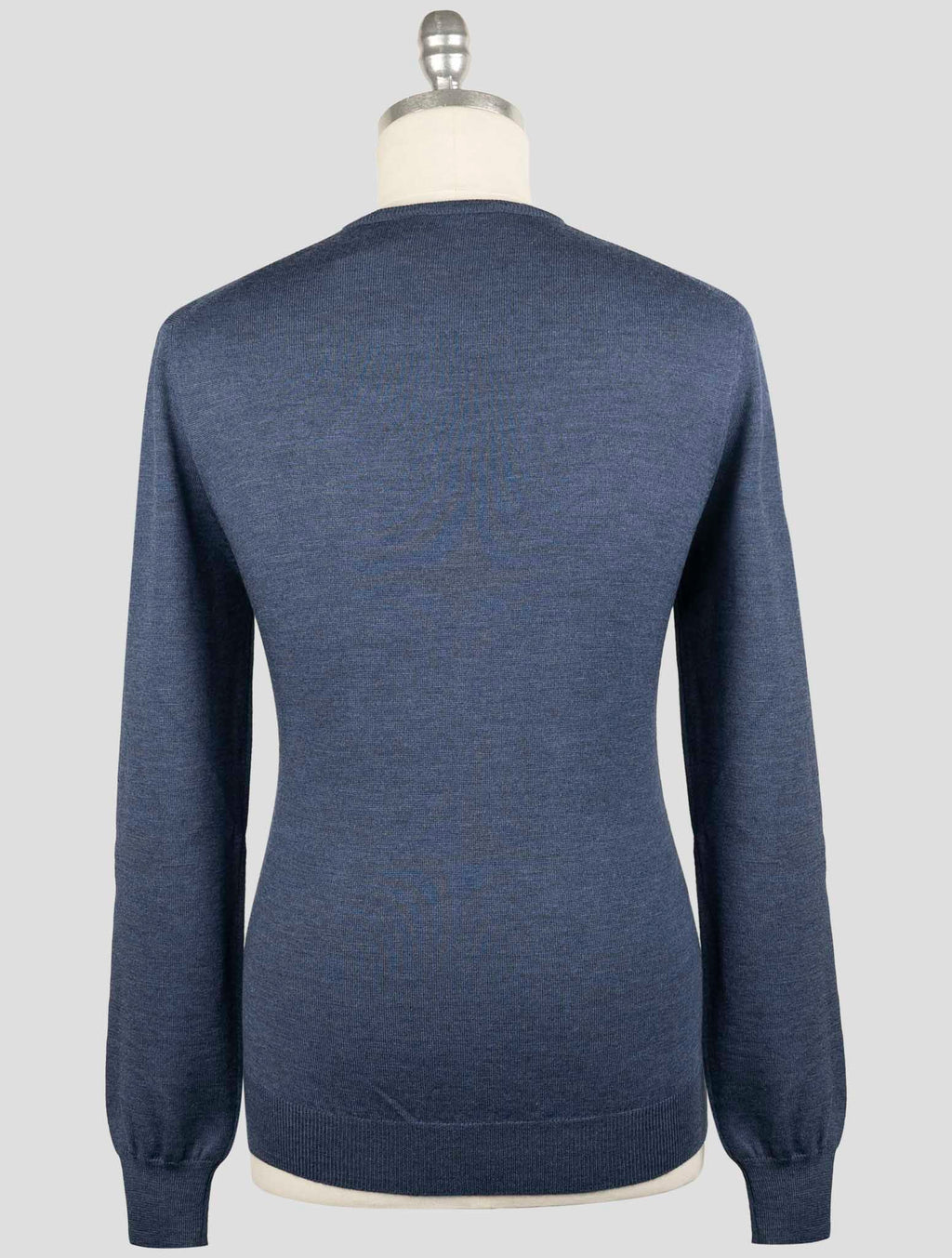 Gran Sasso Blue Navy Virgin Wool Sweater V-Neck 3