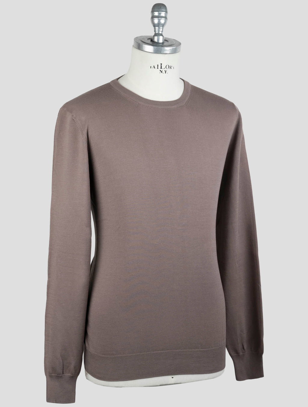 Gran Sasso Brown Cotton Sweater Crewneck 2