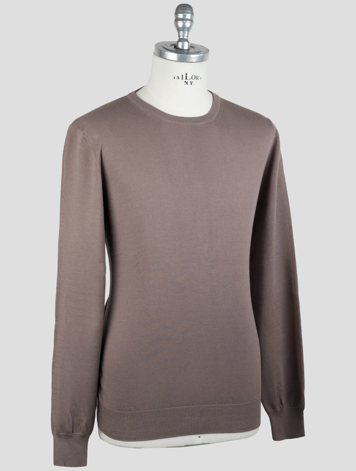 Gran Sasso Brown Cotton Sweater Crewneck 2