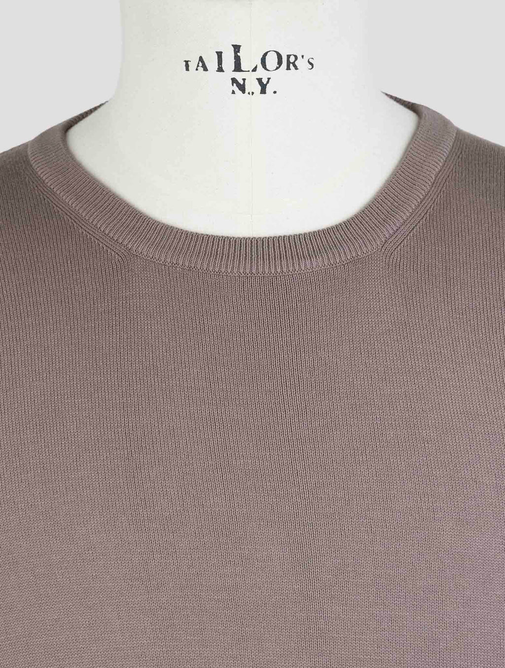 Gran Sasso Brown Cotton Sweater Crewneck 4