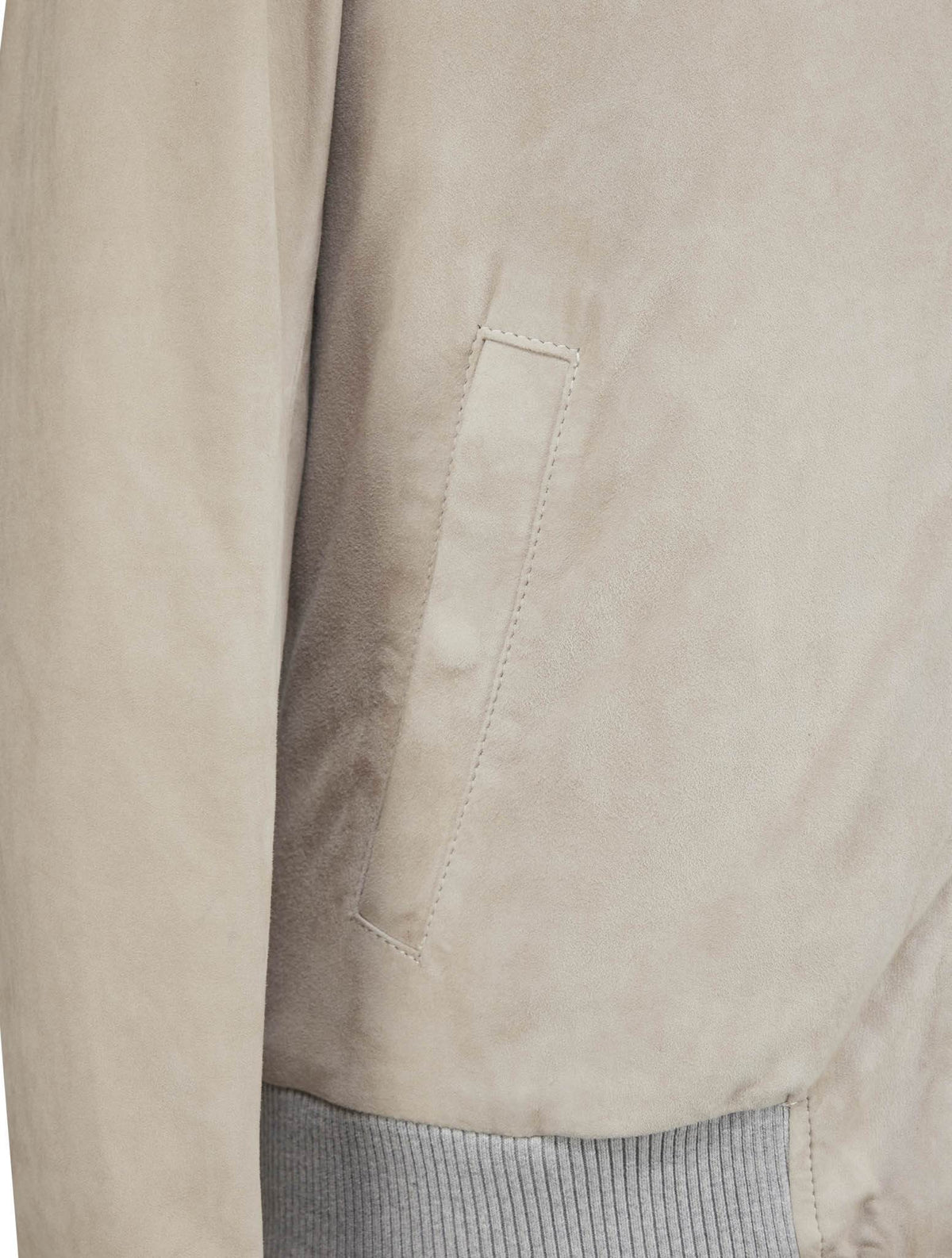 Luigi Borrelli Beige Leather Suede Coat 6