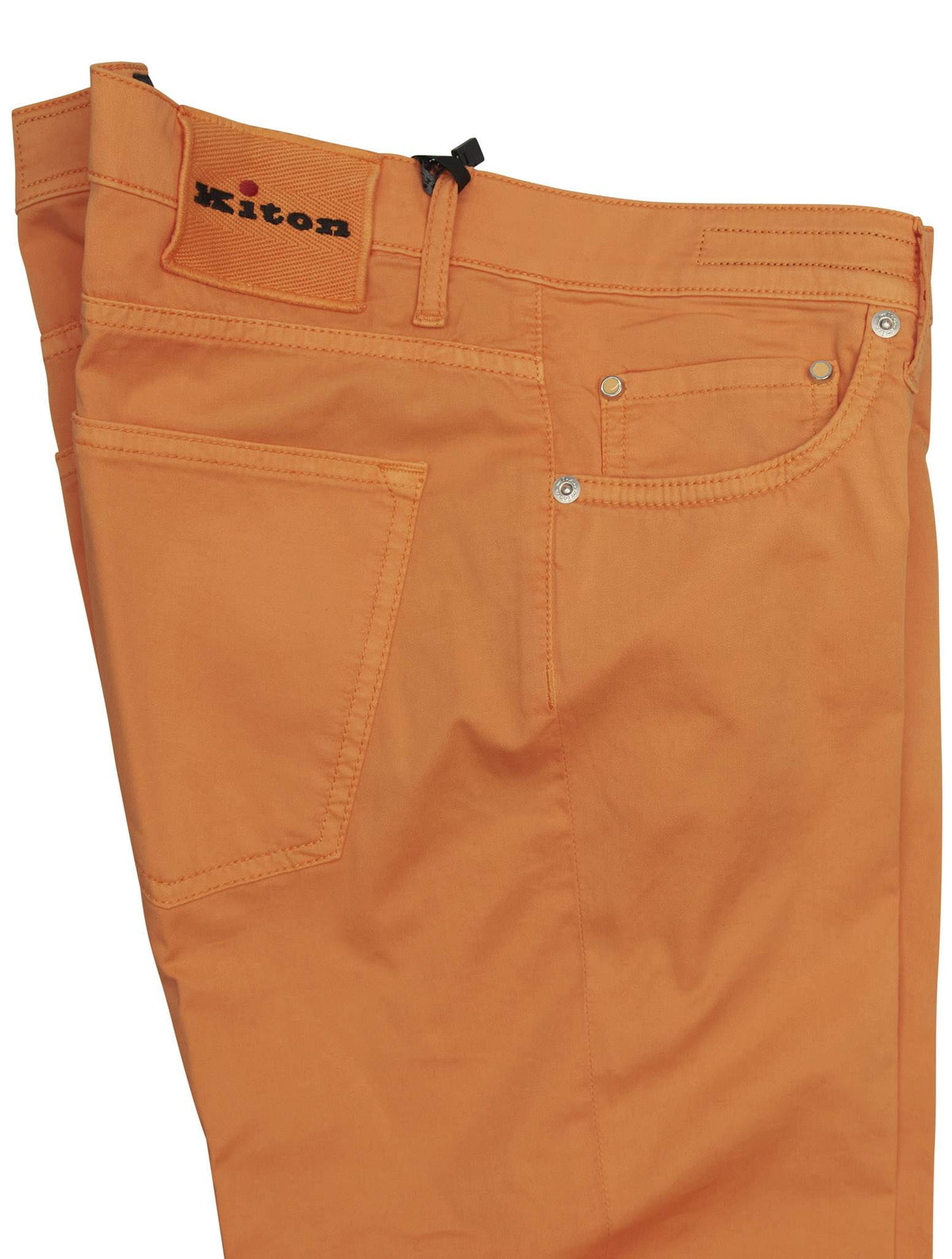 Kiton Orange Cotton Ea Jeans 3