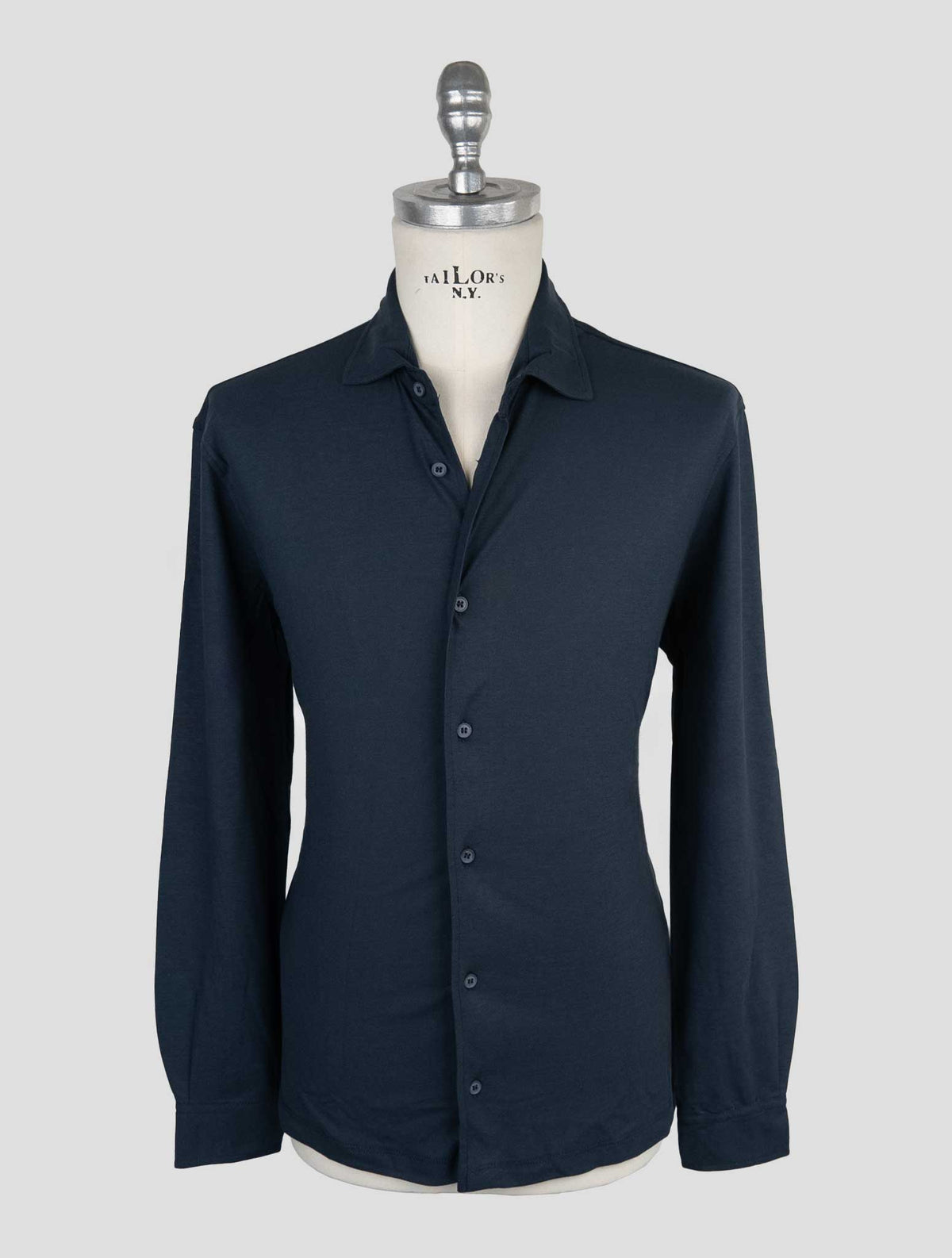 Kired Blue Cotton Sweater Polo 1