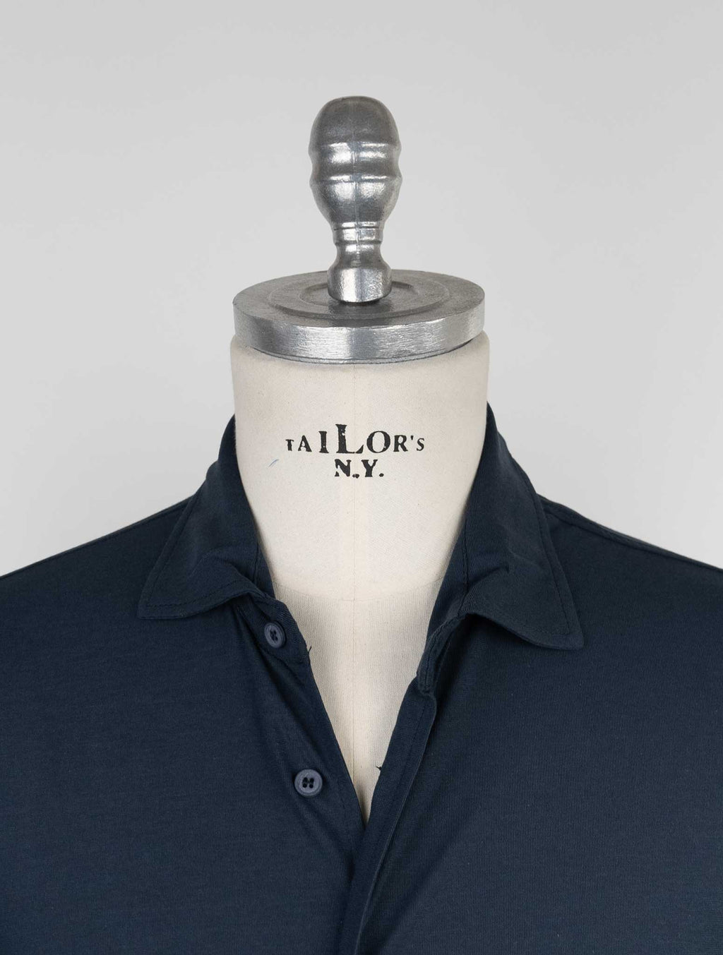 Kired Blue Cotton Sweater Polo 4