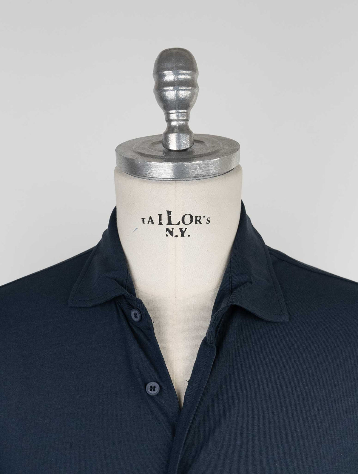 Kired Blue Cotton Sweater Polo 4