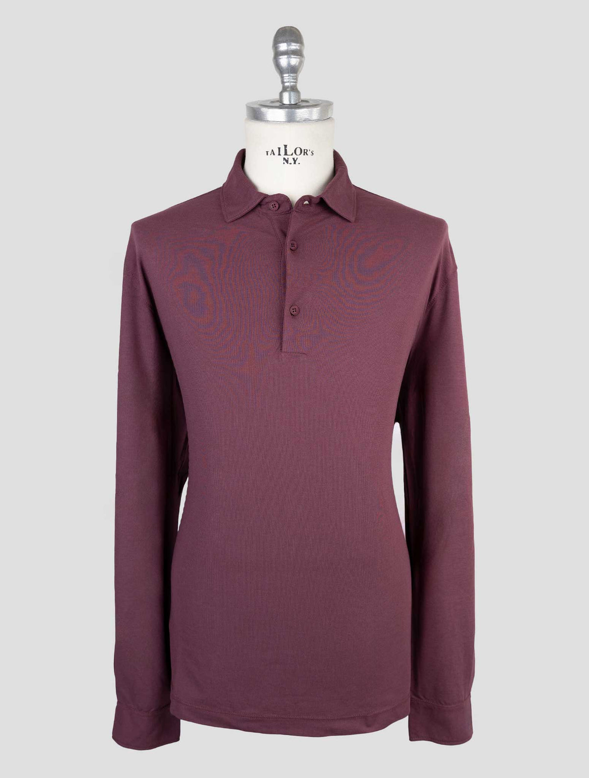 Kired Burgundy Cotton Sweater Polo 1