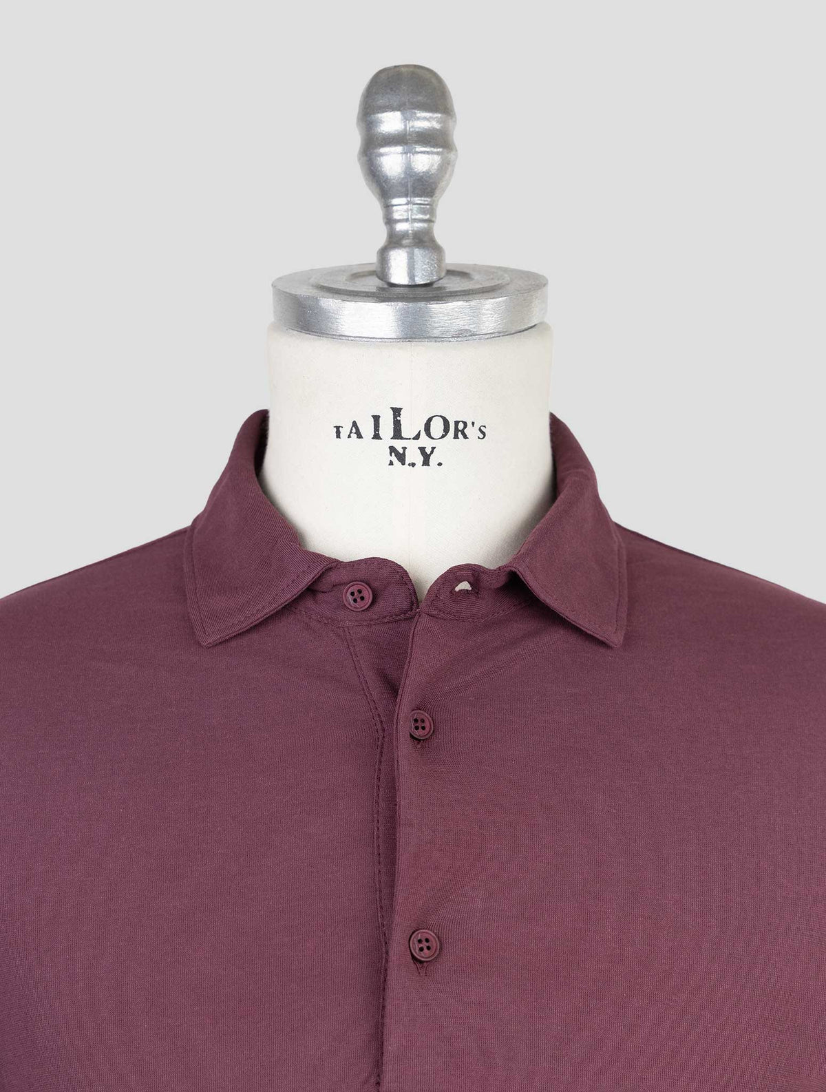 Kired Burgundy Cotton Sweater Polo 4
