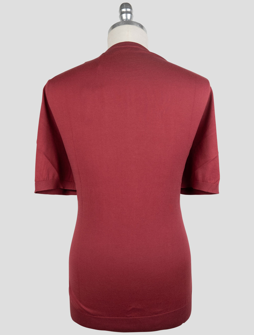 Gran Sasso Dark Red Cotton T-Shirt 3