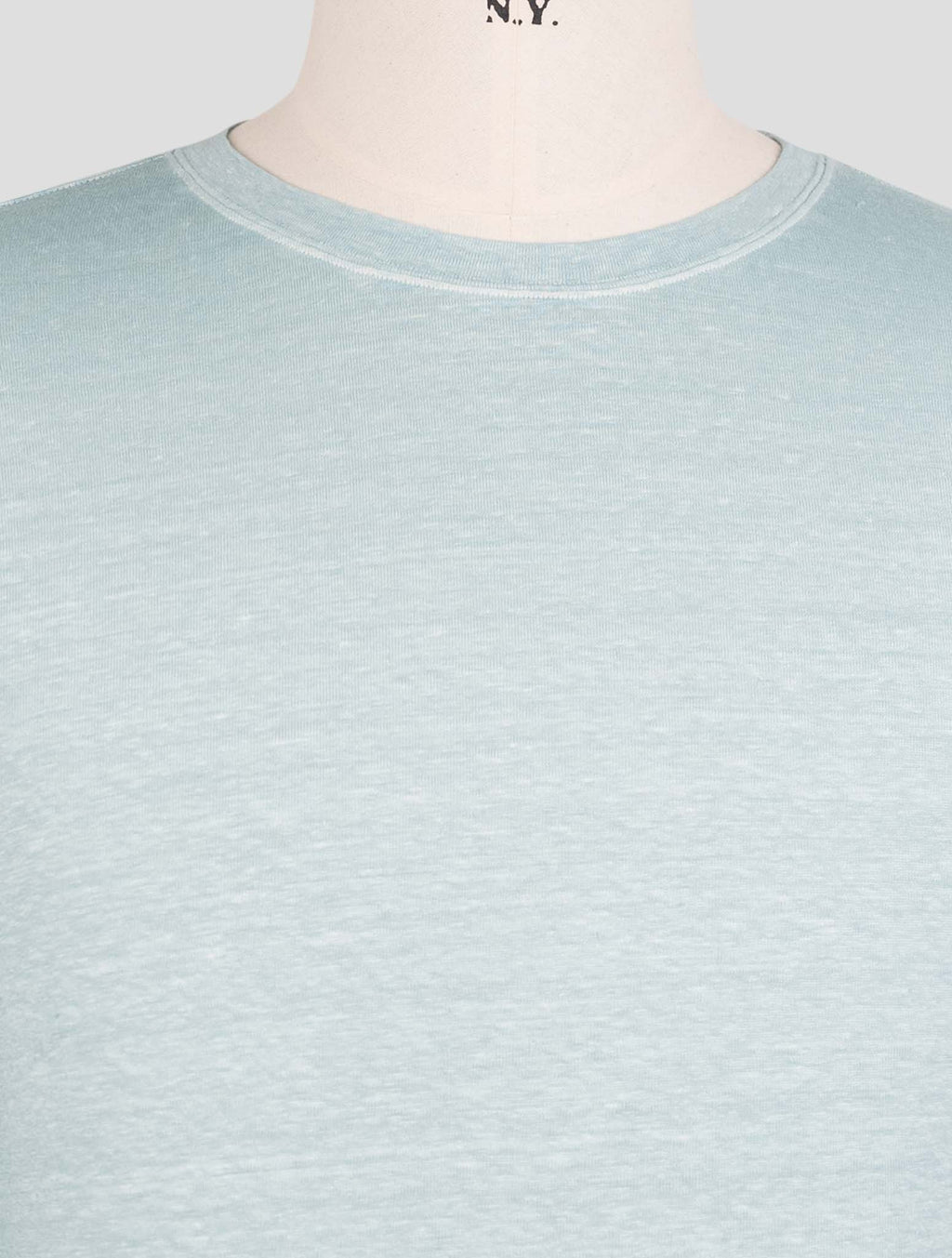 Gran Sasso Light Blue Linen Ea T-Shirt 4