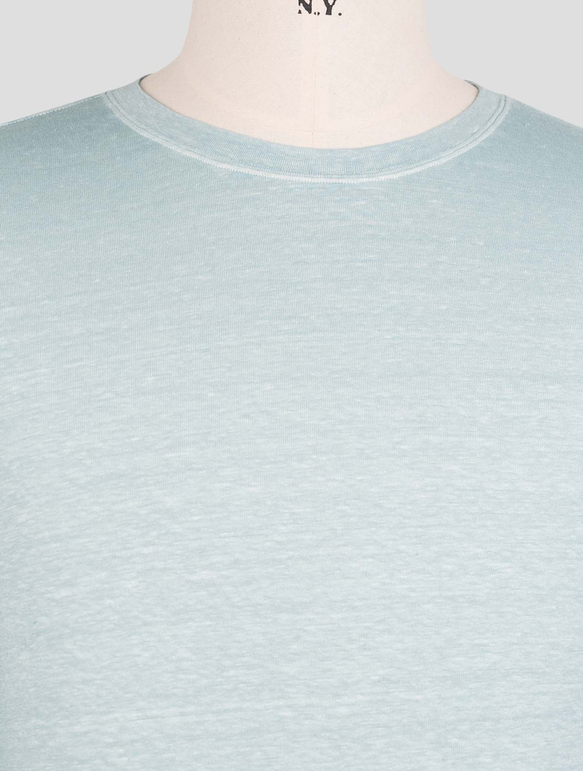 Gran Sasso Light Blue Linen Ea T-Shirt 4