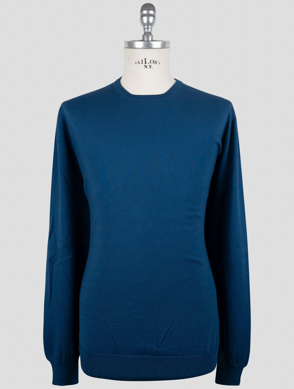 Gran Sasso Blue Cotton Sweater Crewneck 1
