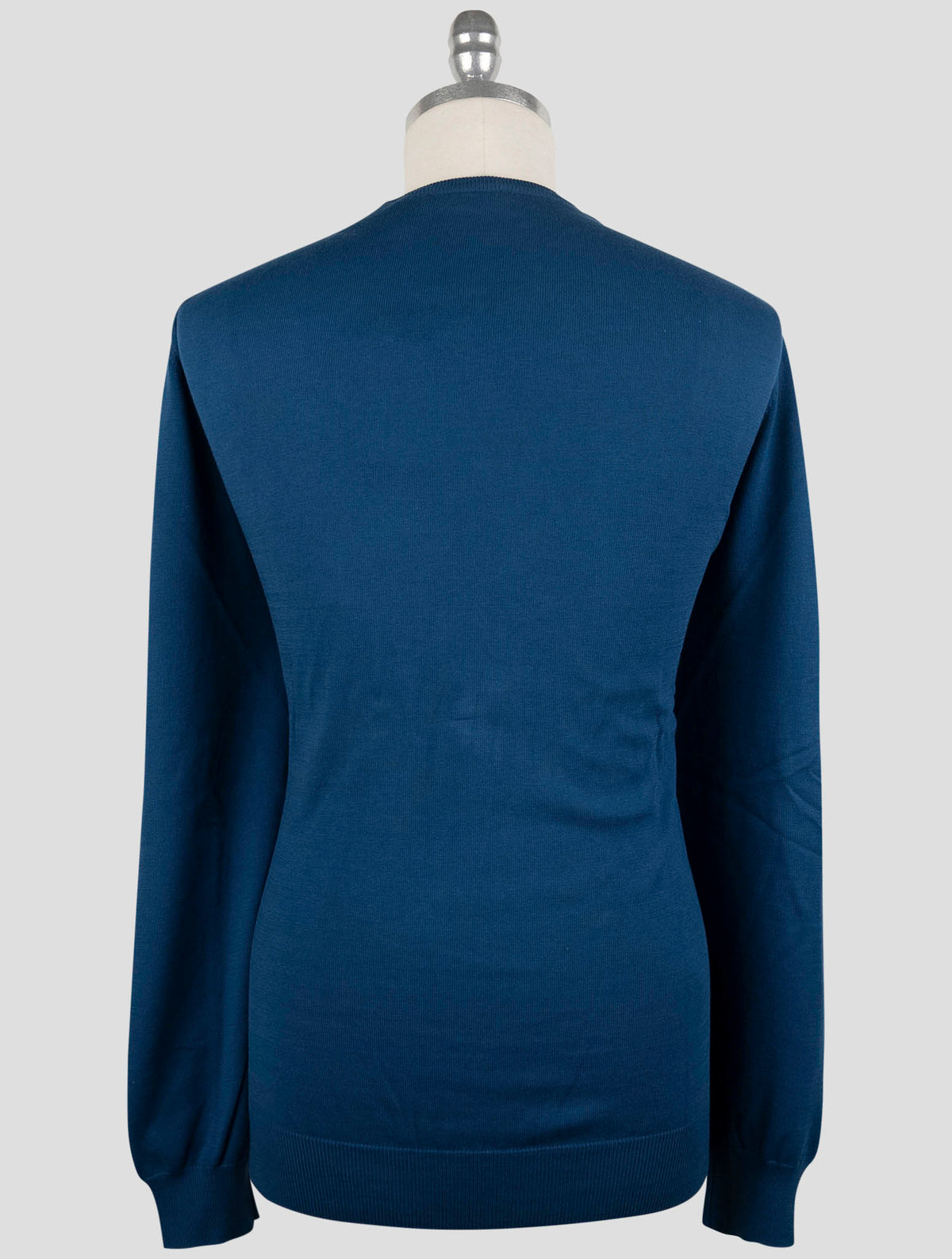 Gran Sasso Blue Cotton Sweater Crewneck 3