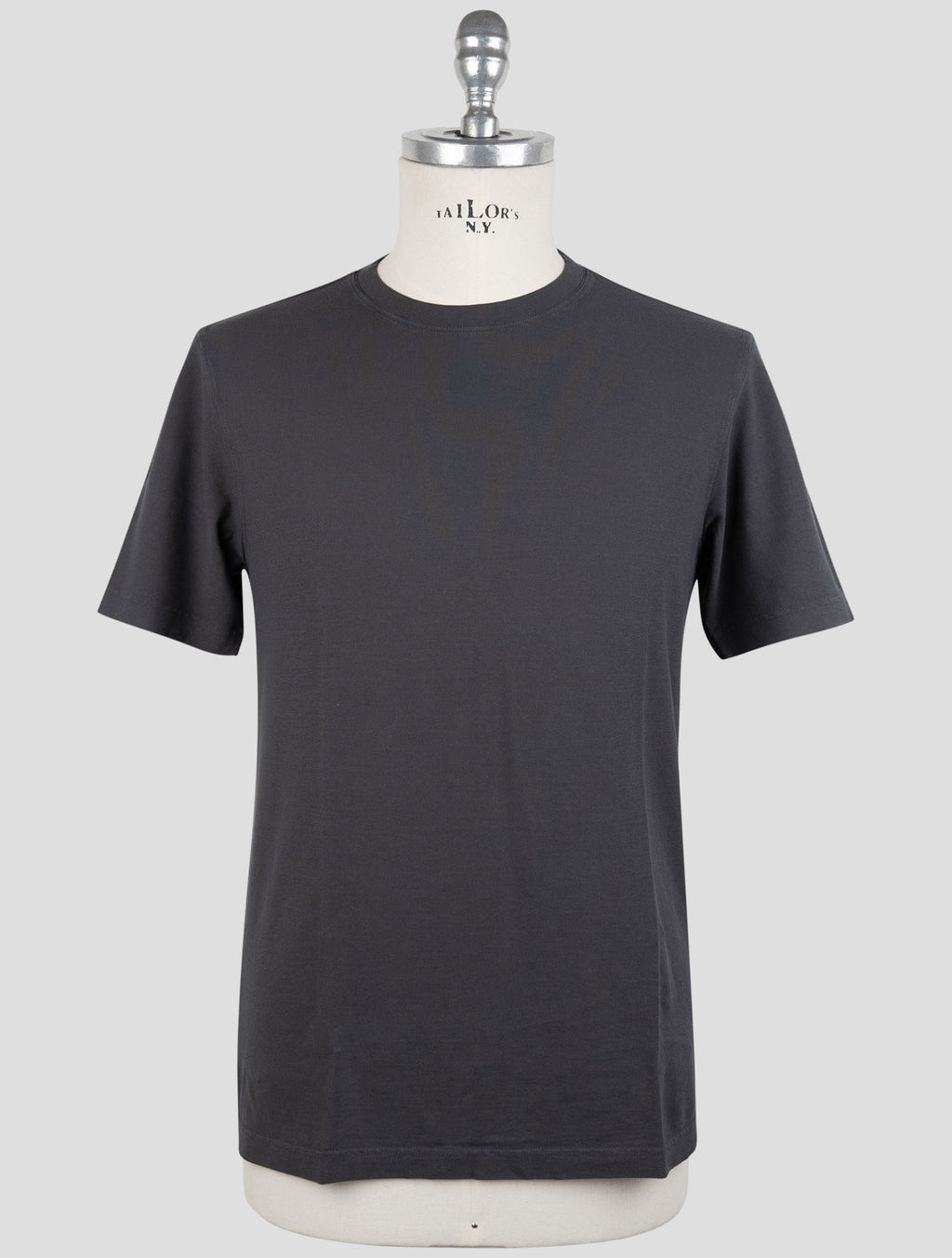 Gran Sasso Gray Cotton T-Shirt 1