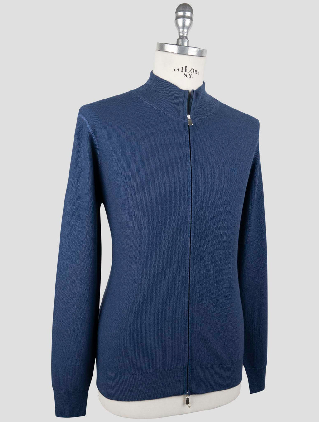 Gran Sasso Blue Virgin Wool Coat 2