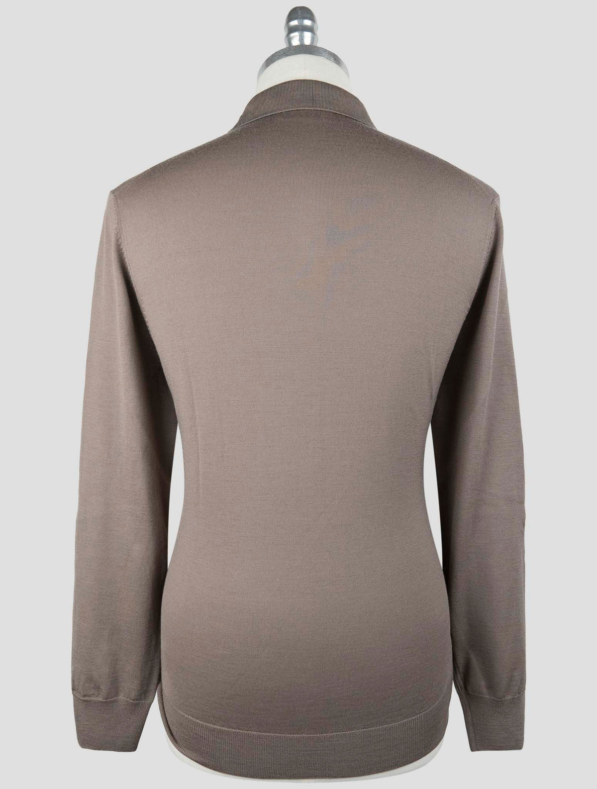 Gran Sasso Brown Virgin Wool Sweater Polo 3